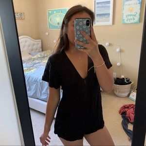 Princess prolly black shortsleeve romper